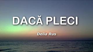 Delia Rus - Daca pleci (Versuri/Lyrics)