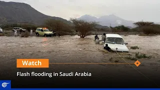 Flash flooding in Saudi Arabia