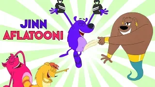 Jinn Aflatooni Ep - 6 - Pyaar Mohabbat Happy Lucky - Hindi Animated Cartoon Show - Zee Kids