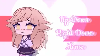 Up Down Right Down Meme||Gacha Club||Green Screen or Cap Cut Test