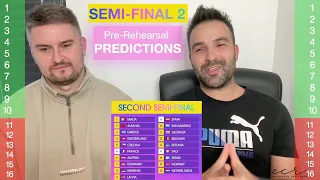 Eurovision 2024: Pre-Rehearsal Predictions - Semi-Final 2