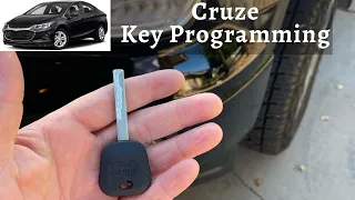 How To Program A Chevy Cruze Key 2011 - 2016 DIY Chevrolet Transponder Ignition