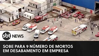 Sobe para 9 o número de mortos em desabamento em São Paulo | Repórter SBT (20/09/22)