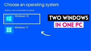 How to install two Windows in one PC 💻 Dual Boot - Windows 10 + Windows 11