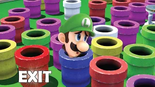 100 Mystery Pipes but Only ONE Lets LUIGI Escape!!