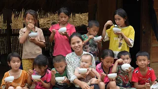 Cooking Traditional Sweet Soup with Poor Children - Life of a 17-Year-Old Single Mother | Ly Tieu Ca