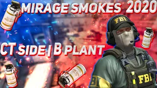 Смоки за КТ мираж Б плент КС ГО | map MIRAGE раскидка смоков за CT | B plant| CS GO smokes