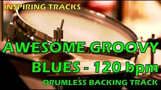 Drumless Backing Track - Awesome Groovy Blues 120 bpm