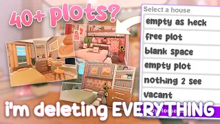 deleting (almost) all my plots in bloxburg