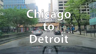 [4K] Driving from Chicago to Detroit (US)