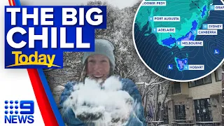 Australia’s east coast in the grips of Antarctic blast and snowfall | Weather | 9 News Australia