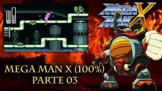 Mega Man X (SNES) || Guía en español 100% - Parte 03 || Flame Mammoth