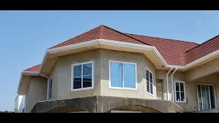 Building in GHANA - TEMA RETIREMENT HOME " ROOFING or RAIN GUTTERS " PART – 9