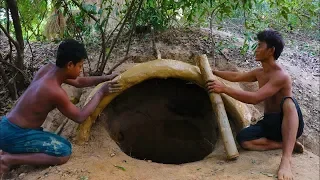 Amazing AmazingHow to Build Underground House #Primitive_Copy / Primitive building