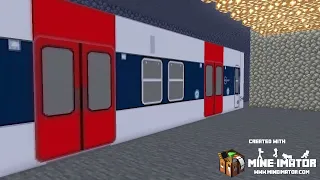 (Minecraft) RER B Départ d’un MI79/MI84 à Paris Gare-Du-Nord