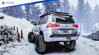 GTA V: Ultra Realistic Graphics MOD on RTX™ 4090 - Realistic Snow Weather & Dense Forest Offroading!