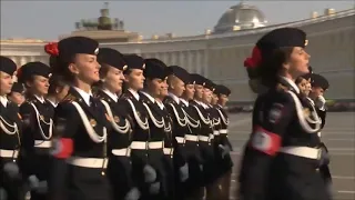 Репетиция парада победы в Санкт-Петербурге, апрель 2019 года