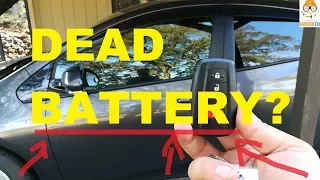 How to Unlock Your Car with a Dead Smart Key Battery. Toyota Prius Died Key Fob LifeHack