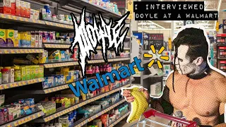 Doyle Wolfgang Von Frankenstein Interviewend at a Walmart