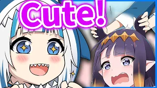 Even Gura can't Handle Ina's Cuteness!【HololiveEN】