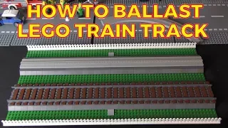How To Ballast Lego Train Track & Monorail Track