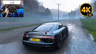 Audi R8 V10 Plus - Forza Horizon 5 | Thrustmaster T300RS gameplay