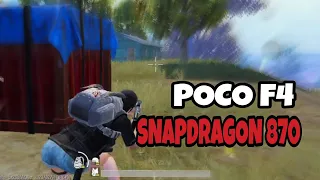 PUBG TEST POCO F4 60 FPS 🔥 | SNAPDRAGON 870 2023 😱 | PUBG MOBILE