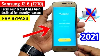 Google/FRP Bypass Samsung J2 6 (J210F) Latest Trick 2021 (Without PC)🔥🔥🔥