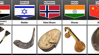 Ancient Musical Instrument  From Different Countries