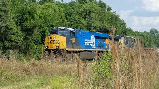 CSX 1976 Leads B490 Out Of Lakeland Florida!