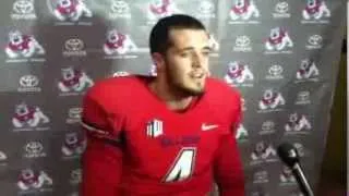 Fresno State quarterback Derek Carr after win at Wyoming