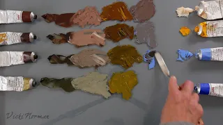 Comparing Umbers - Vicki Norman compares Michael Harding's various Umber oil colours