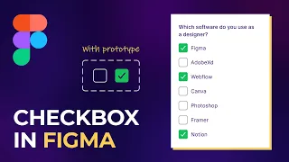 Create Checkbox in Figma  |  Figma Prototype  |  Figma tutorial for beginners  |  MrSid