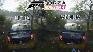 Forza Horizon 4 - Ultra vs Medium Graphics - PC Version [1080p]