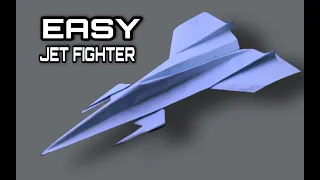 New Fighter Paper Plane - How To Make Paper Airplane Easy For Beginners | Origami Paper
