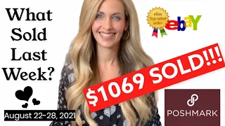 How Much Money Do I Make PROFIT as a Part Time Reseller on Poshmark & Ebay? What Sold Last Week 2021