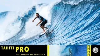 Carmichael vs. Flores vs. Duru - Round One, Heat 1 - Tahiti Pro Teahupo'o 2018