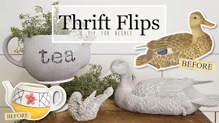 Thrift Flips • Creating a FAUX CEMENT look • Painting techniques • DIY for Resale • using White Wax