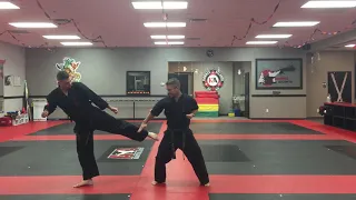 Blue Belt Form Upset Ridgehand Low Block Application