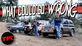 Can These Classic Japanese Off-Roaders Survive The Cliffhanger Off-Road Challenge?