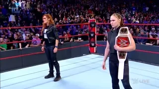 Becky lynch Removed from Wresltemania 35 match against Ronda Rousey