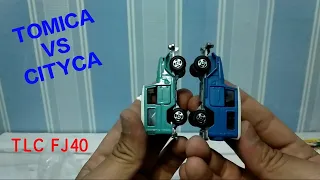Diecast Tomica Toyota Land Cruiser Fj40 VS Cityca ( Unboxing ) #1