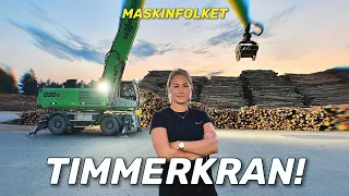 SHE WORKS AT SWEDENS BIGGEST WOOD TERMINAL! 🏗️🪵