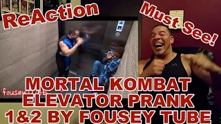 Mortal Kombat Elevator Prank 1 & 2 REACTION!!!