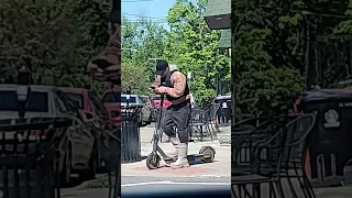 Wearing a Bulletproof Vest on a Scooter