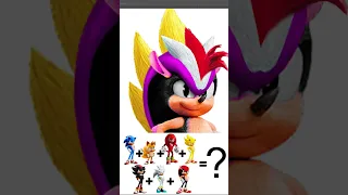 SONIC fusion TAILS and KNUCKLES and SUPER SONIC and SHADOW and SILVER and MIGHTY #shorts #shortvideo