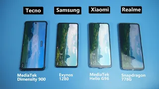 MediaTek Dimensity 900 vs Snapdragon 778G vs Exynos 1280 vs Helio G96