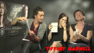 The Mortal Intruments : City Of Bones Cast - Funny Moments