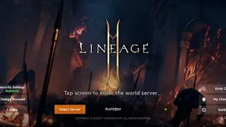 Lineage2 M Login Screen (English)