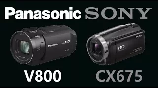 Panasonic HC-V800 vs Sony HDR-CX675